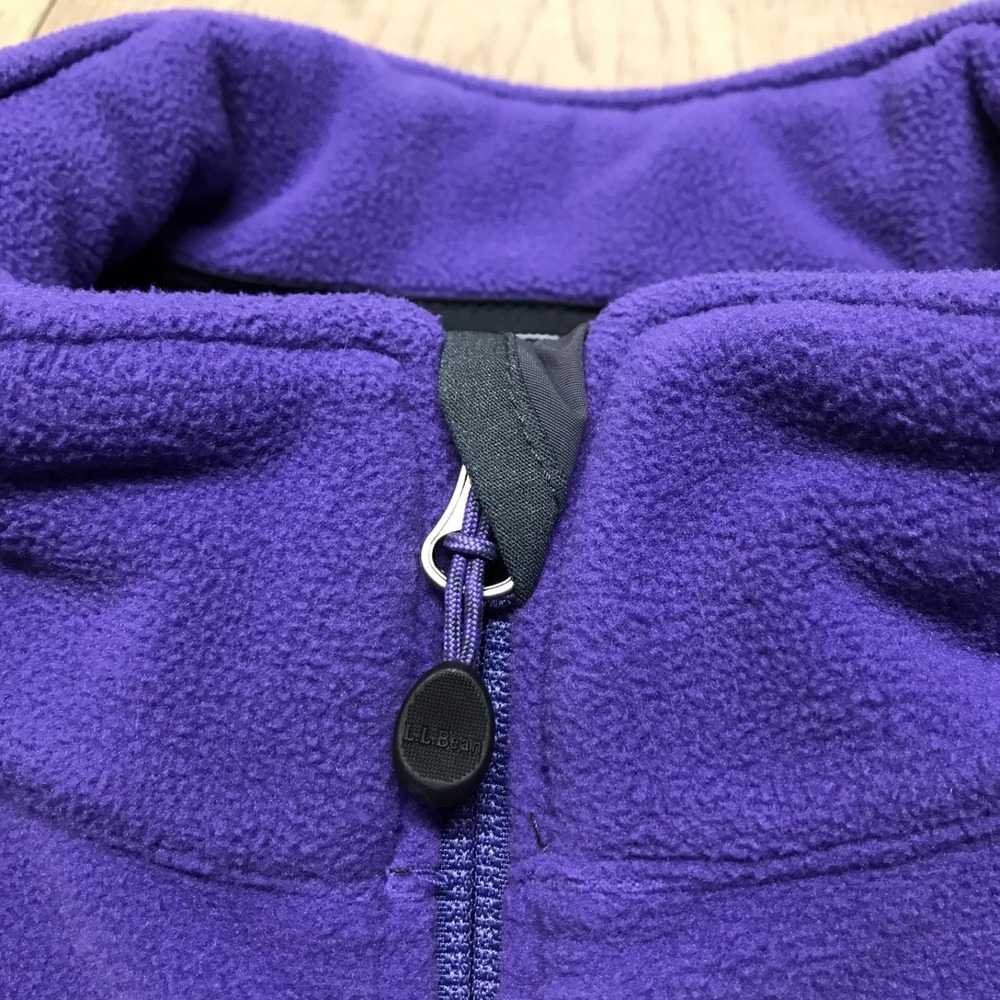 L.L. Bean Vest Womens Size L Purple Fleece Full Zip Cozy Cabincore Polartec Hike - Picture 6 of 11